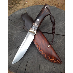 ТЕМНОБОКИЙ ніж ручної роботи Павла Гончаренка, замовити купити в Україні, сталь - N690, 61 HRC. Photo 3